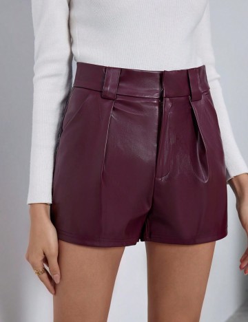 Pantaloni scurți Shein, vișiniu