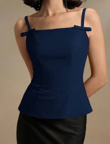 Top Shein, albastru