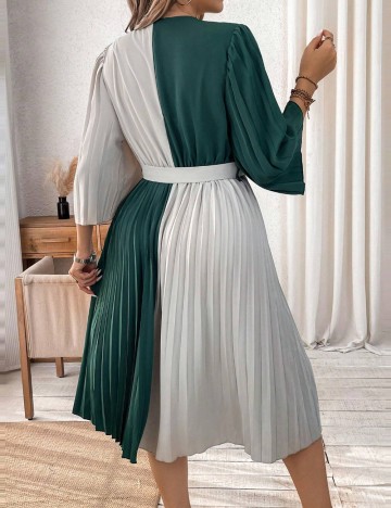 Rochie midi Shein Curve+, mix culori