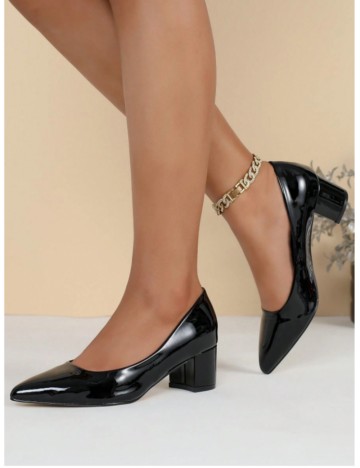 Pantofi cu toc Shein, negru
