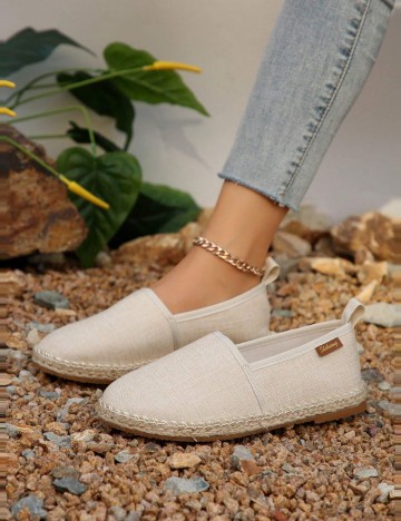 Espadrile Shein, bej
