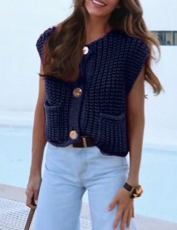 Top Shein, albastru