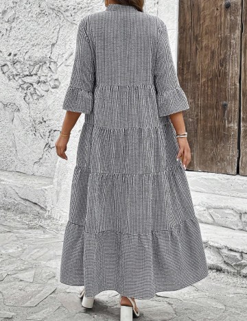Rochie maxi Shein Curve+, mix culori