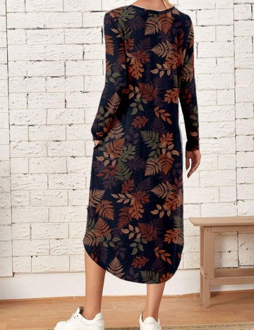 Rochie midi Shein Curve+, mix culori
