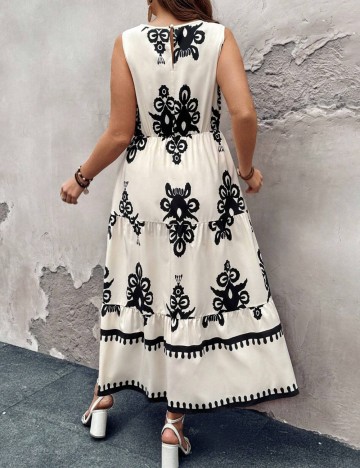 Rochie maxi Shein Curve+, mix culori