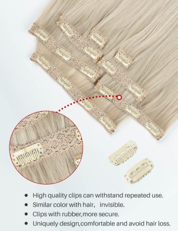 Set extensii Shein, blond