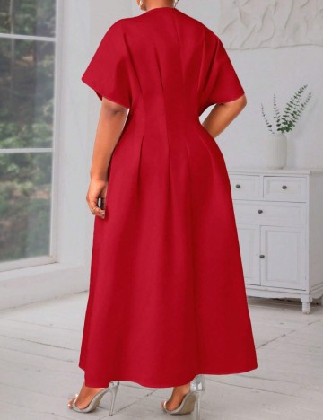 Rochie maxi Shein Curve+, roșu