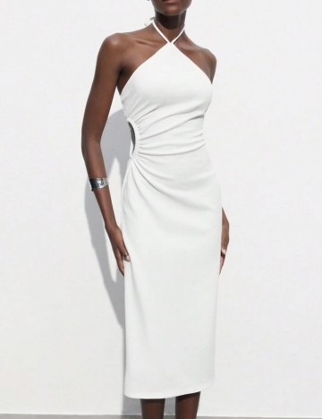 Rochie midi Shein, alb