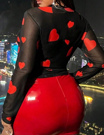 Bluză Shein Curve+, mix culori
