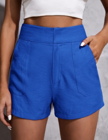 Pantaloni scurți Shein, albastru