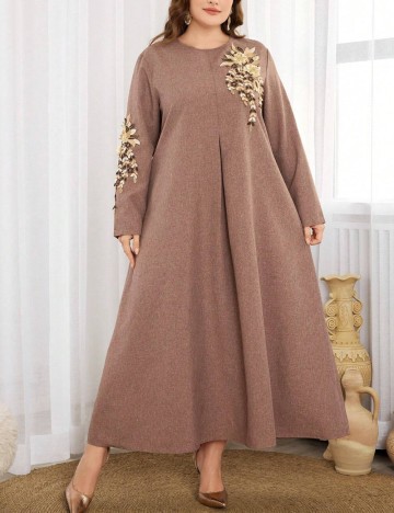 Rochie maxi Shein Curve+, maro