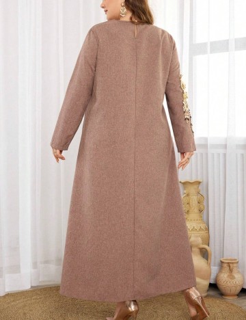 Rochie maxi Shein Curve+, maro
