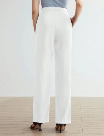 Pantaloni Shein, alb