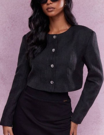 Sacou Missguided by Shein, negru