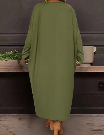 Rochie maxi Shein Curve+, verde