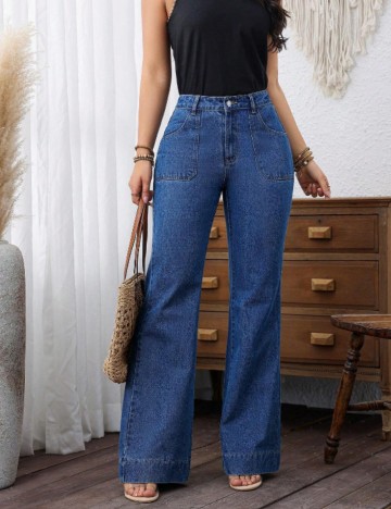 Jeans Shein, albastru deschis