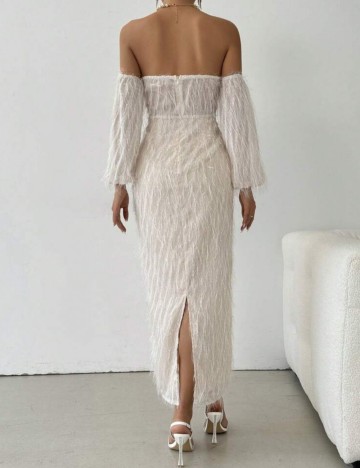 Rochie maxi Shein, crem