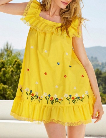 Rochie mini Shein, galben