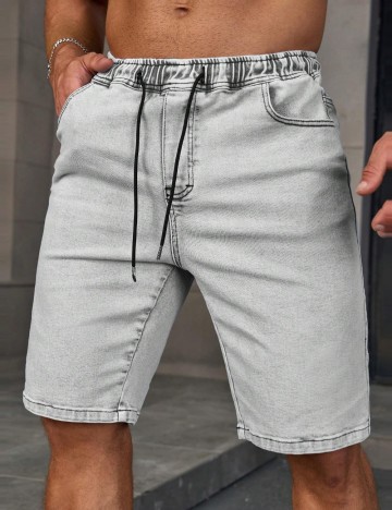 Pantaloni scurți MANFINITY by Shein, gri