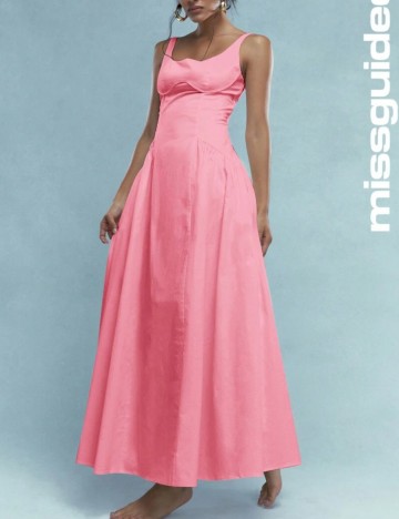 Rochie maxi Missguided by Shein, roz