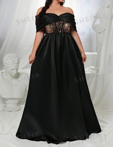 Rochie de ocazie Shein Curve+, negru