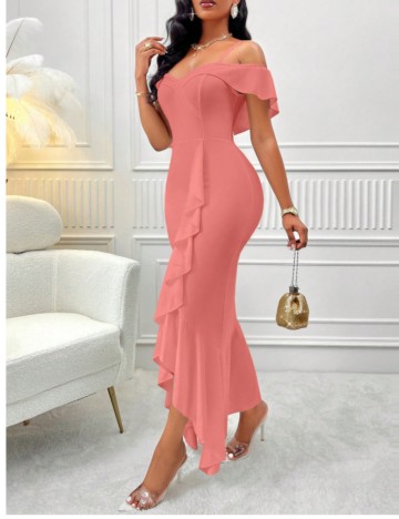 Rochie maxi Shein, roz