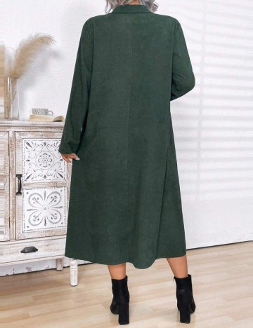Rochie midi Shein Curve+, verde
