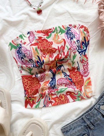 Top Shein, mix culori