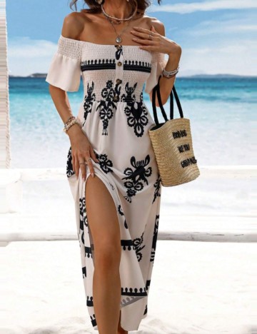 Rochie midi Shein, mix culori