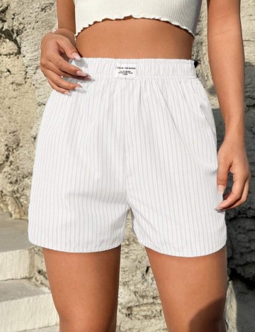 Pantaloni scurți Shein, alb