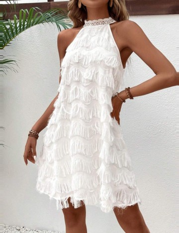 Rochie midi Shein, alb