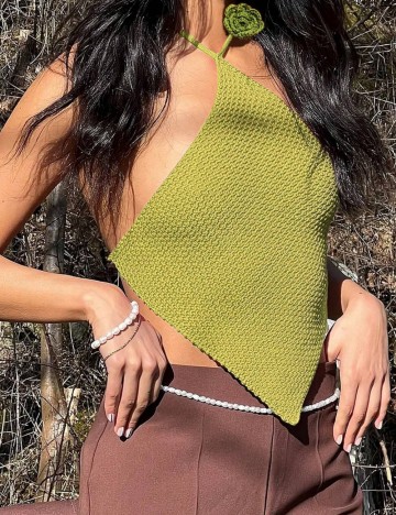 Top Shein, verde
