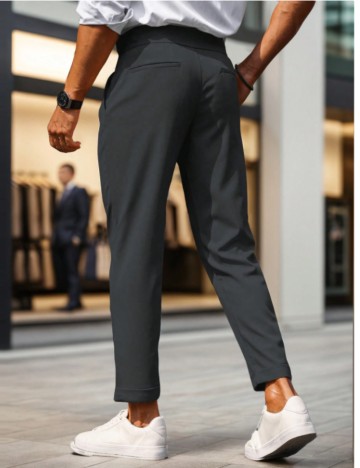 Pantaloni MANFINITY by Shein, gri