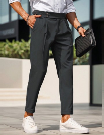 Pantaloni MANFINITY by Shein, gri