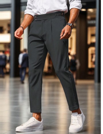 Pantaloni MANFINITY by Shein, gri