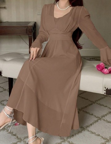 Rochie midi Shein, maro