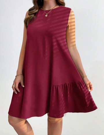Rochie mini Shein Curve+, vișiniu
