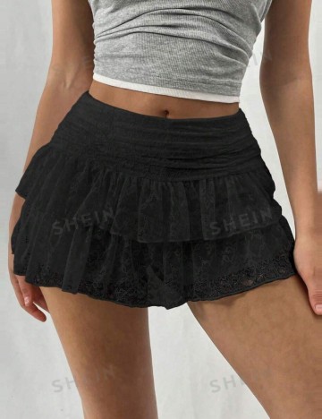 Fustă Pantalon Shein, negru