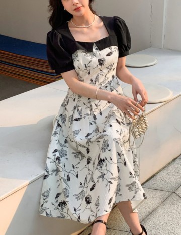 Rochie maxi Shein, mix culori