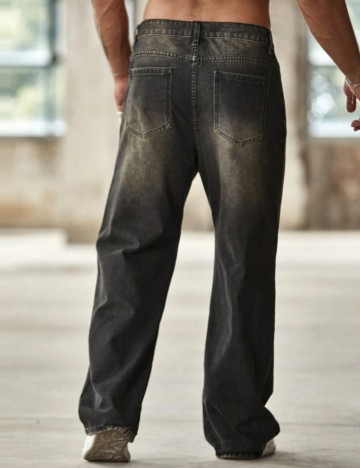 Jeans MANFINITY by Shein, negru