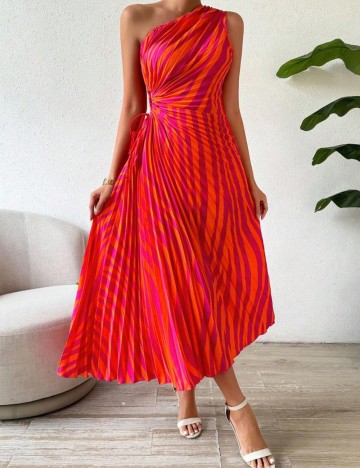 Rochie midi Shein, mix culori