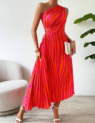Rochie midi Shein, mix culori
