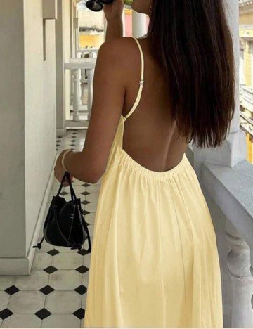 Rochie midi Shein, galben