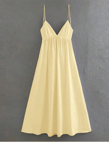 Rochie midi Shein, galben