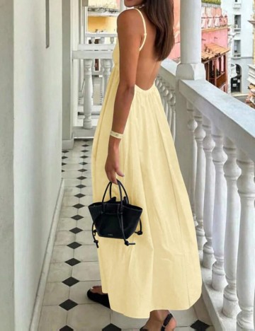 Rochie midi Shein, galben
