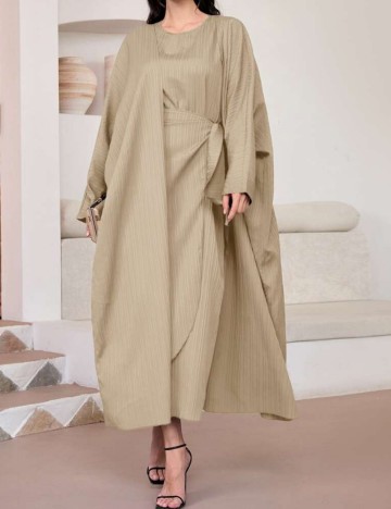 Set Rochie și Cardigan Shein, bej