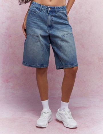 Pantaloni scurți Shein, albastru