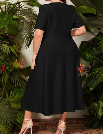 Rochie midi Shein Curve+, negru