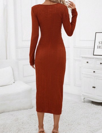 Rochie maxi Shein, cărămiziu
