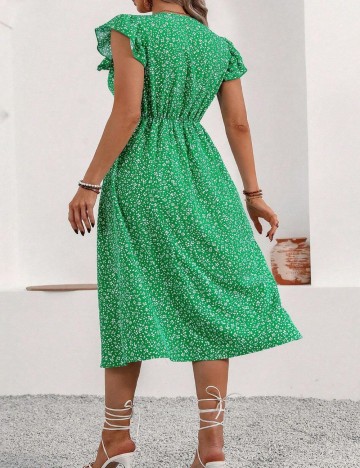 Rochie maxi Shein Curve+, verde